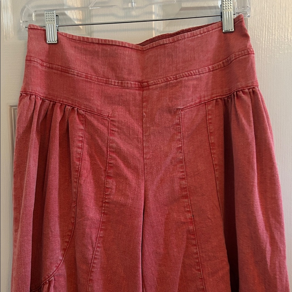 SHEIN muted red wide leg pants - Picture 2 of 6